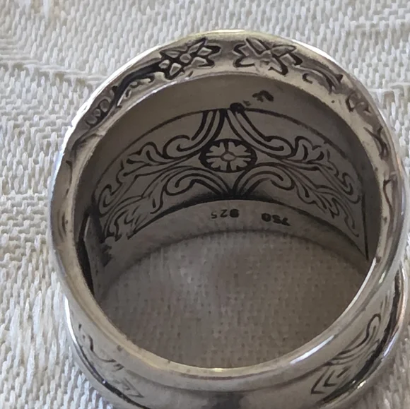 Konstantino Lattice Diamond Ring, SS & 18k, Size 7 - Picture 4 of 13